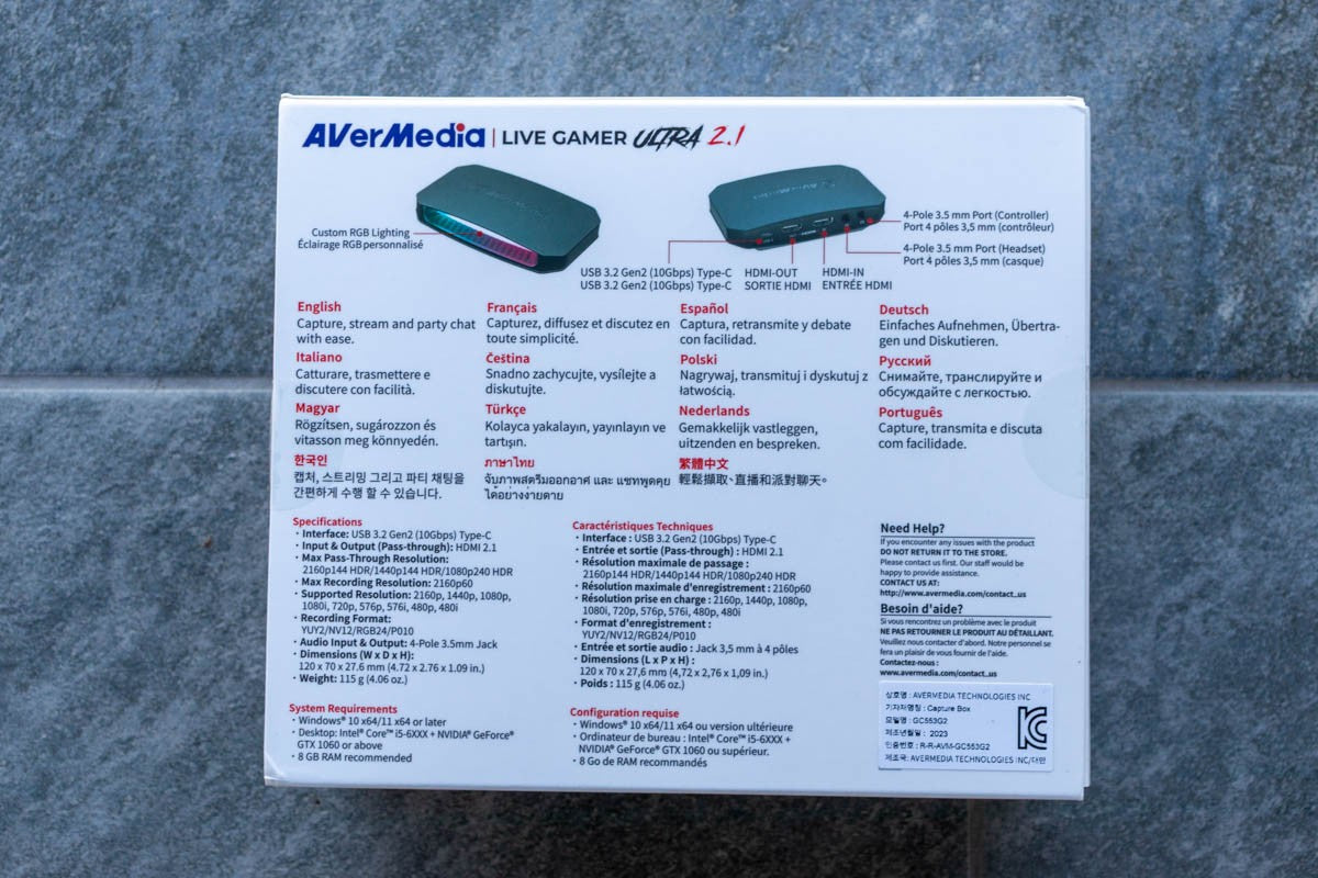 AVerMedia Video Capture Device Live Gamer ULTRA 2.1 GC553G2