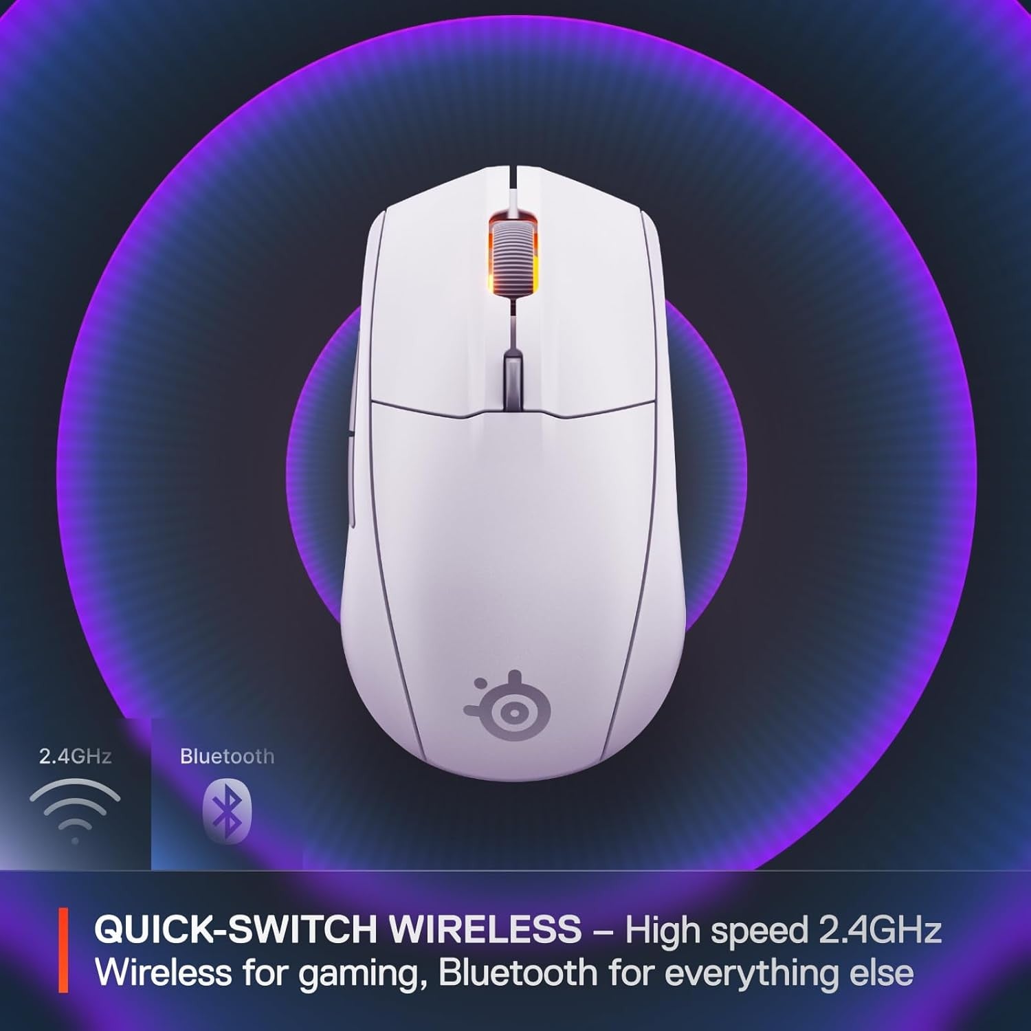 SteelSeries Mouse Rival 3 Gen 2, RGB, USB-A, white