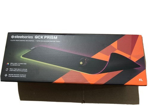 SteelSeries Mouse Pad QcK Prism Cloth RGB XL (250x210x3mm), black