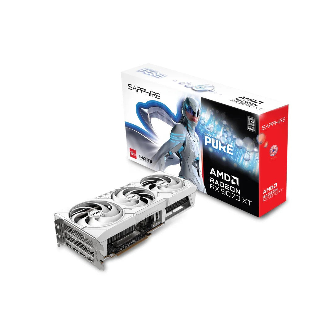 SAPPHIRE Graphic Card Radeon RX 9070 XT 16GB GDDR6 PURE GAMING OC
