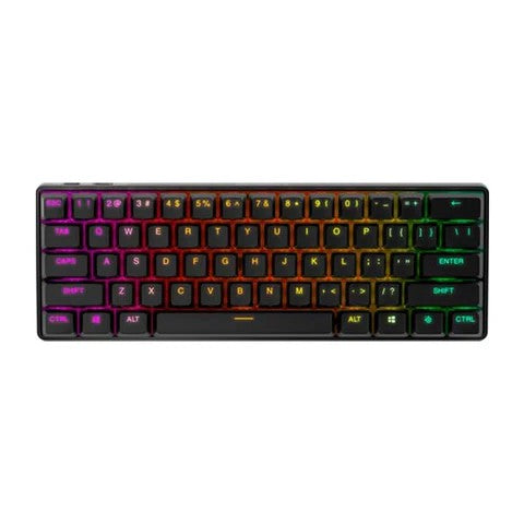 SteelSeries Keyboard mechanical Apex Pro Mini 61key, HyperMagnetic Switch, USB-A/WL, EN, RGB, black