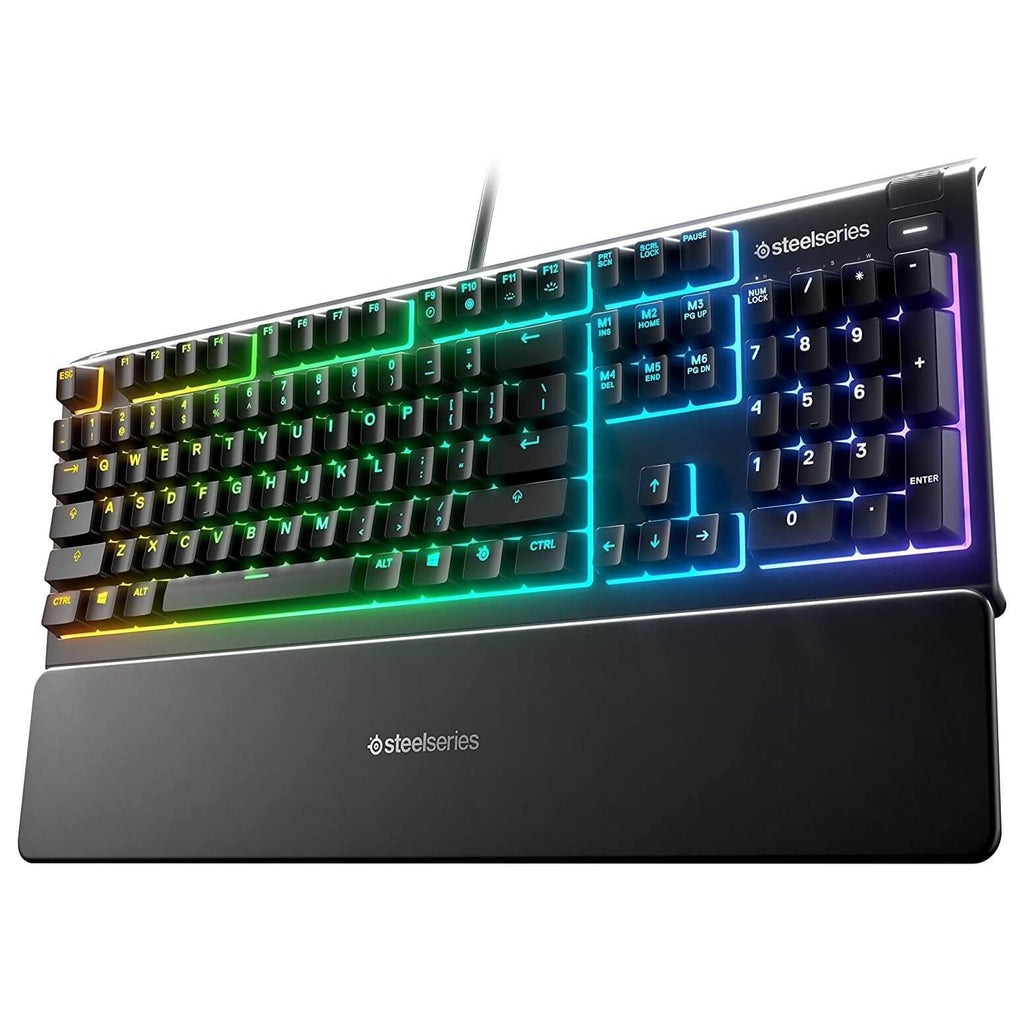 SteelSeries Keyboard membrane Apex 3 TKL, 84key, USB-A, EN, RGB, aqua