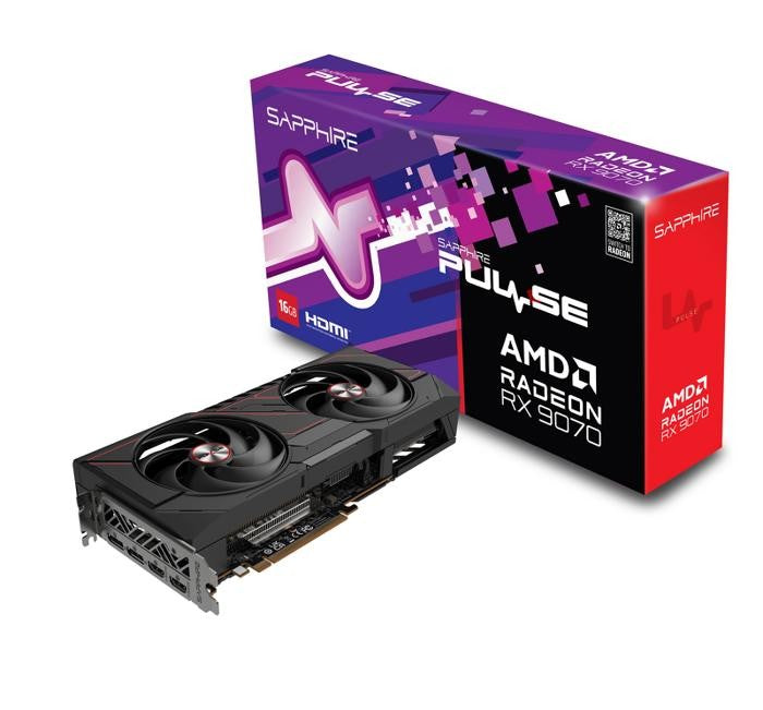 SAPPHIRE Graphic Card Radeon RX 9070 XT 16GB GDDR6 PULSE GAMING OC