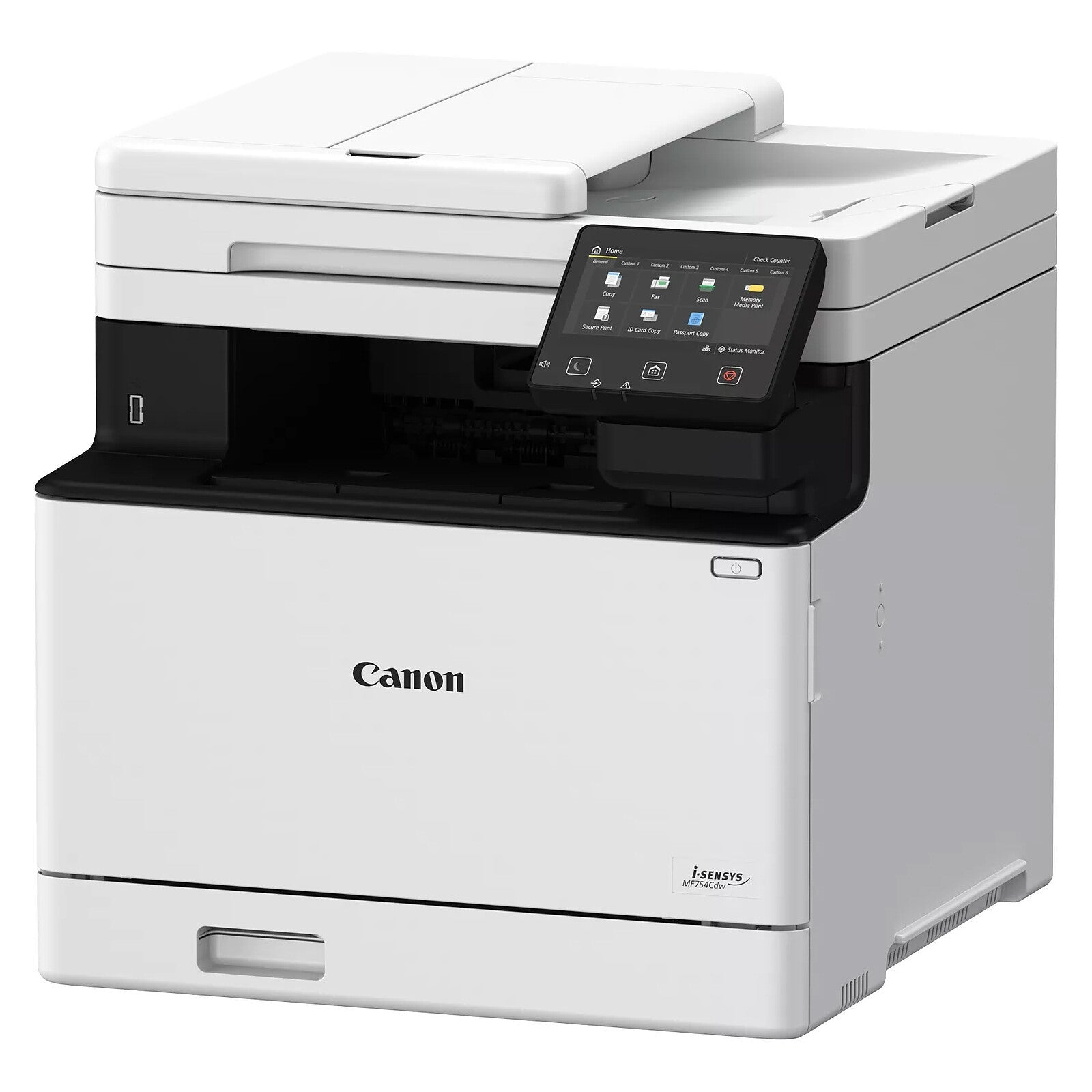 Canon Colour Laser All-In-One MFP I-S MF754Cdw / Single sided: Up to 33ppm (A4) /Double sided (A4): Up to 29 ipm / 2-sided ADF / Duplex/ WIFI /Lan /FA