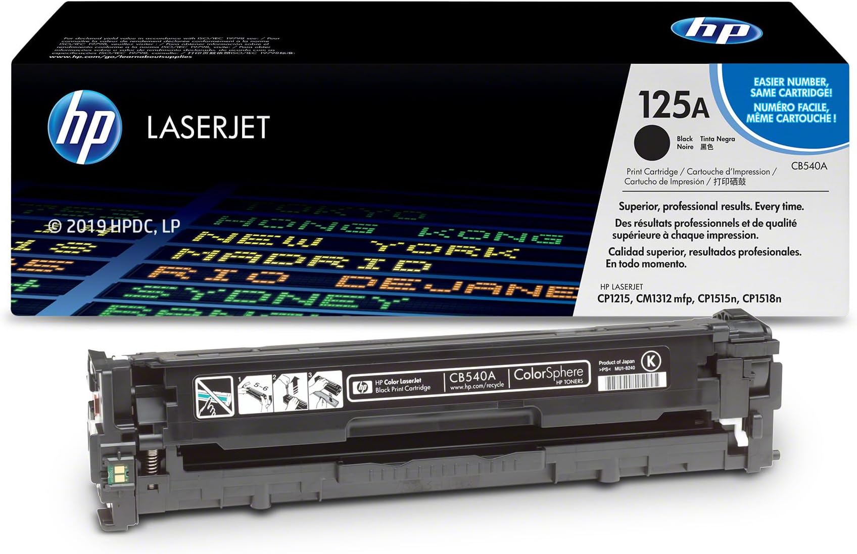 Color toner cartridge CB540A / 125A BK (2200 p)