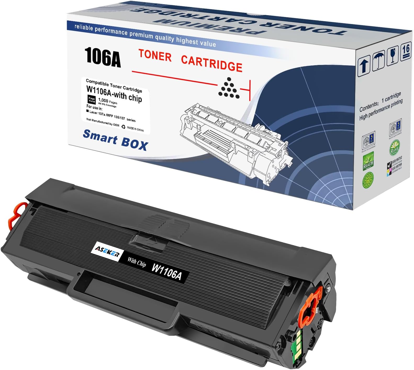Toner cartridge HP W1106 + Chip (1000 p)