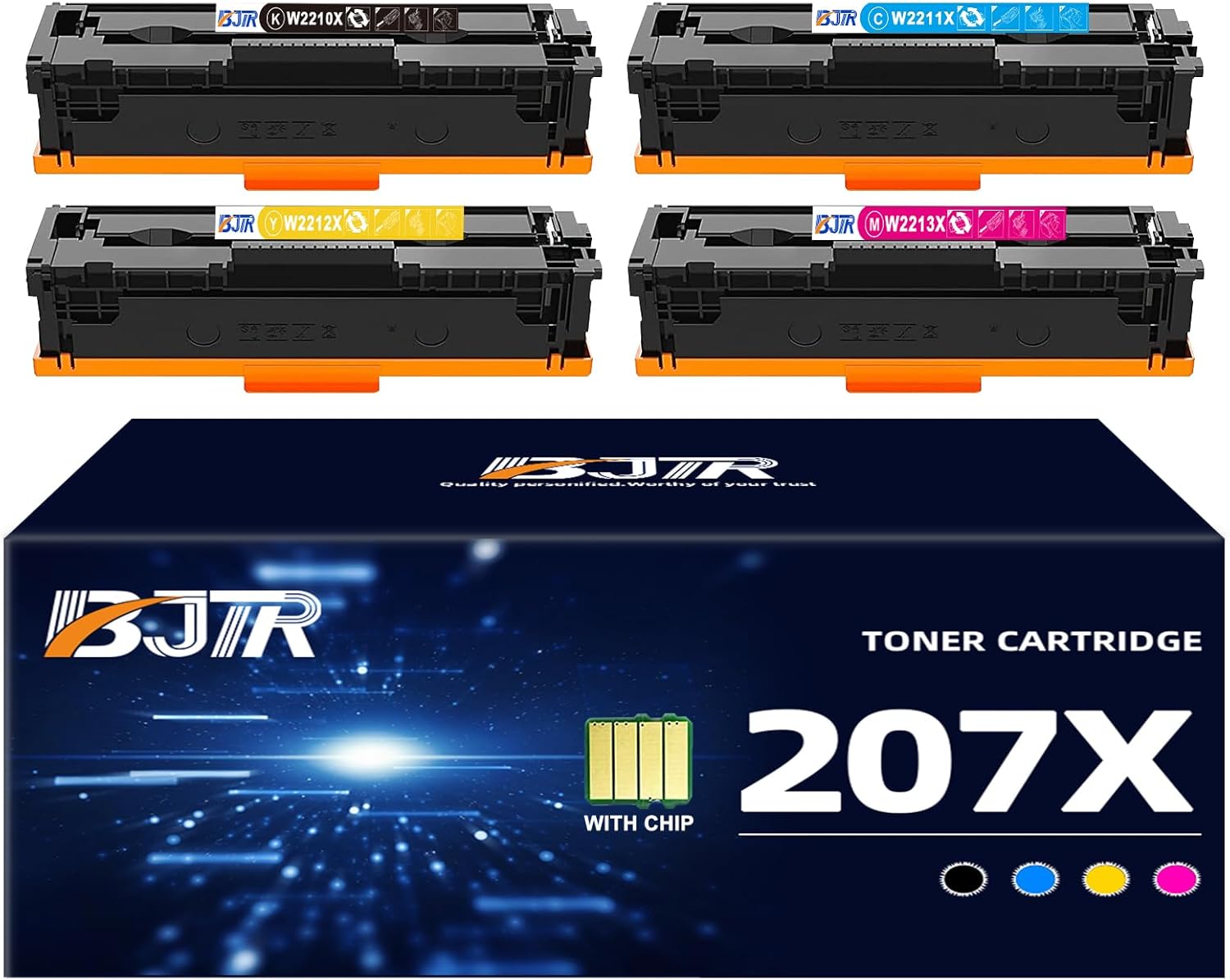 Color toner cartridge W2211X + CHIP (2500 p)