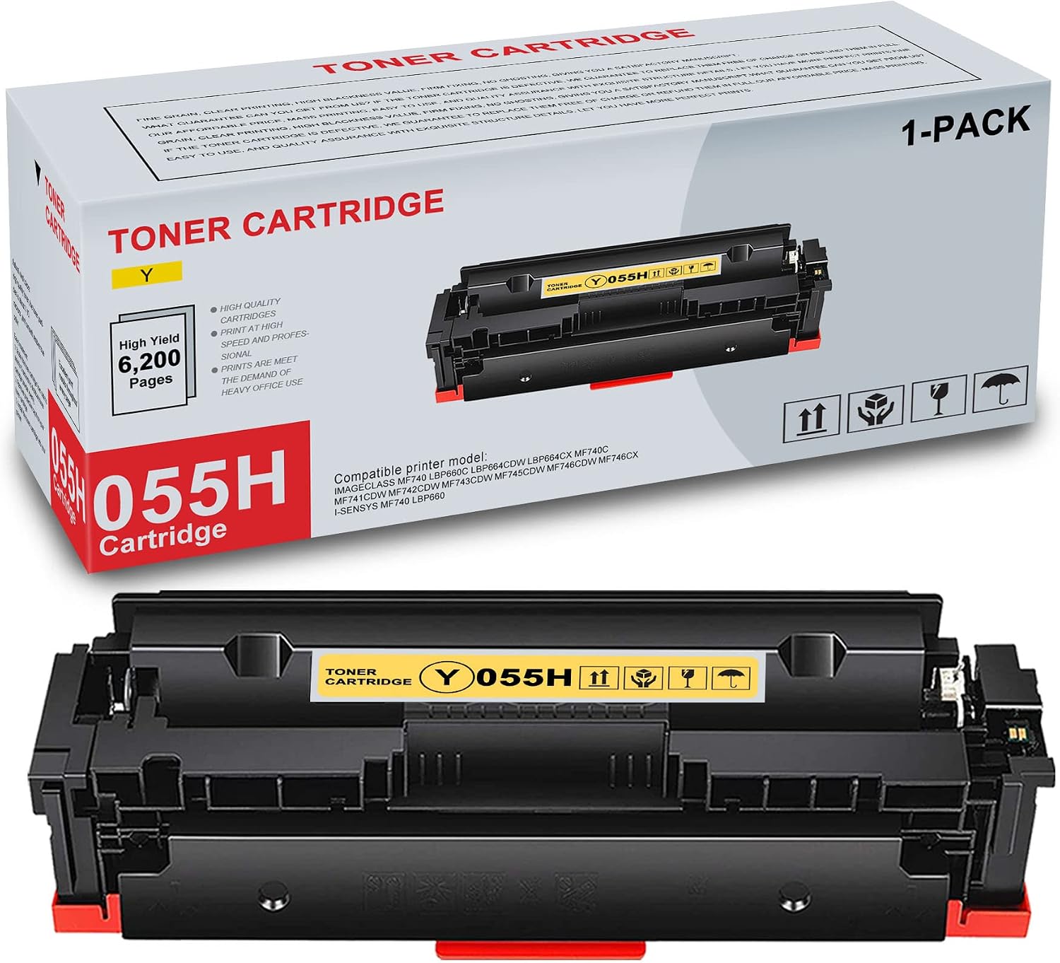 Color toner cartridge CRG055H-C (5500 p)
