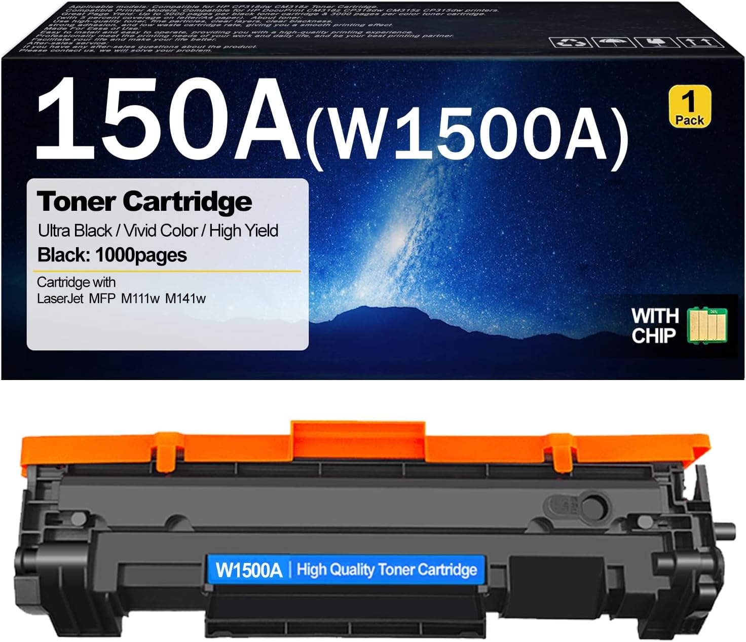 Toner cartridge HP W1500A (1000 p)