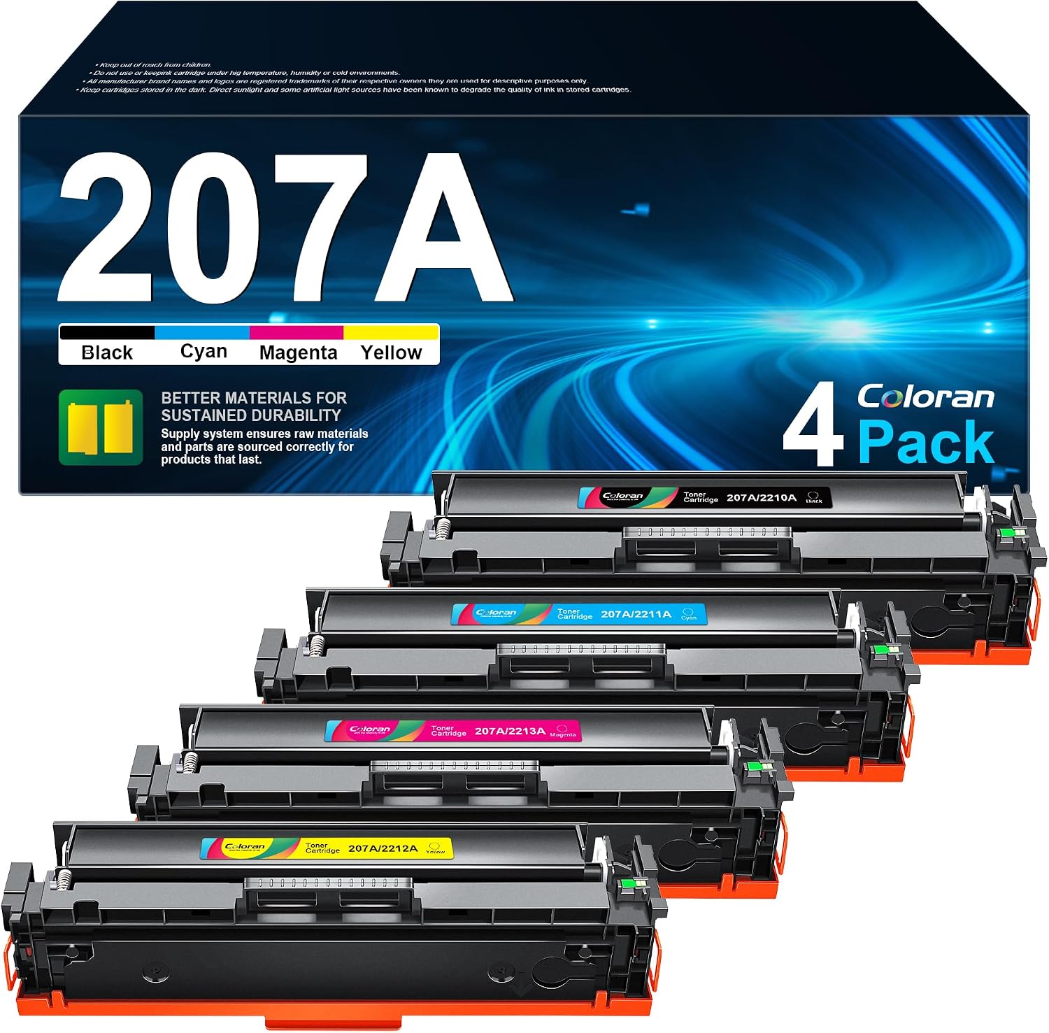 Color toner cartridge W2213A + CHIP (1250 p)