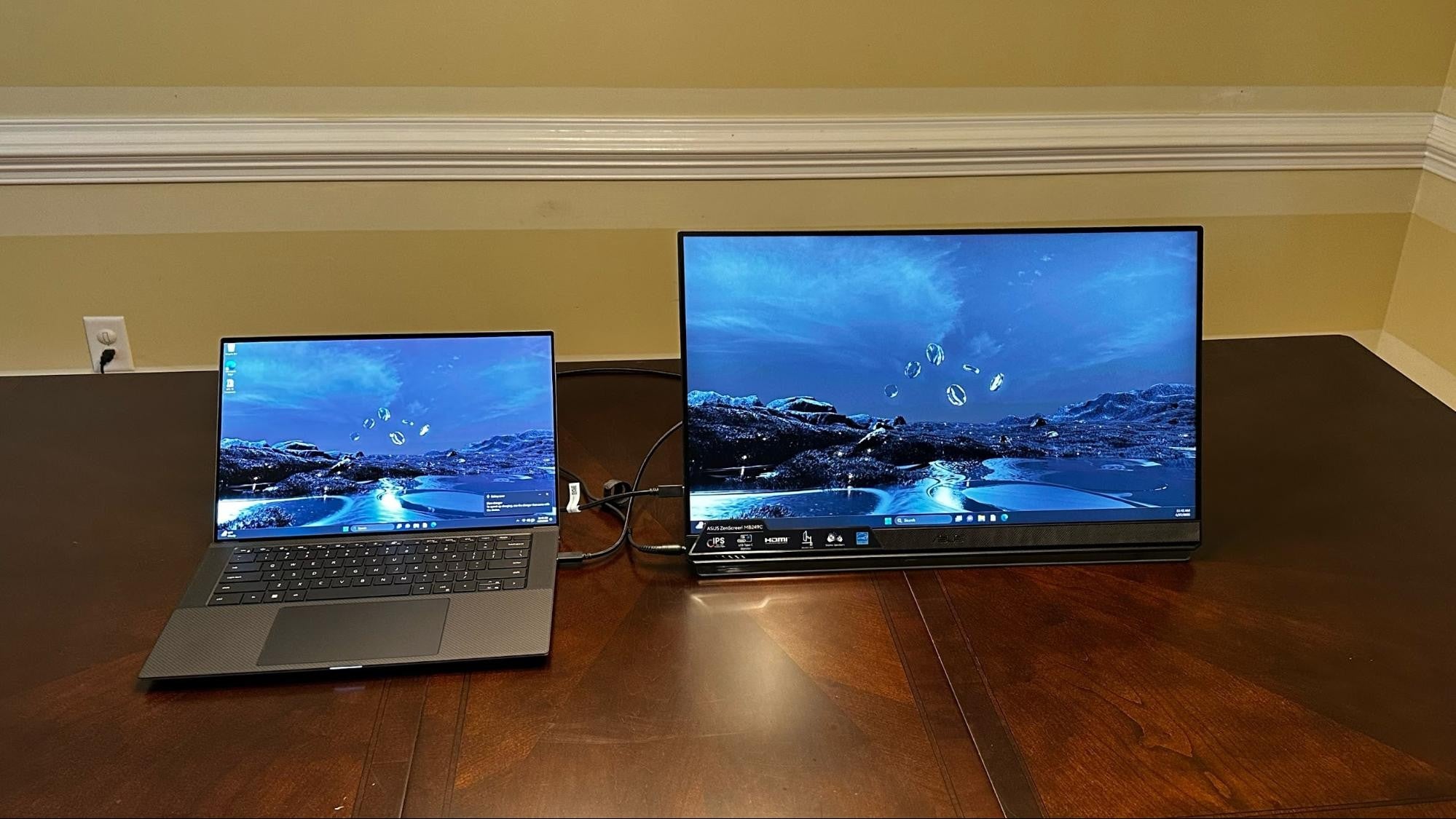 Asus Monitor portable 21.5" ZenScreen MB229CF HDMI, USB-C, MM, IPS, 100Hz, AdaptiveSync, Pivot, C-Clamp Arm
