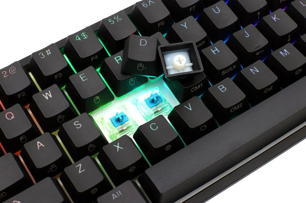 Keyboard Ducky One 2 Mini Cherry Red RGB LED UA/RU Black-White