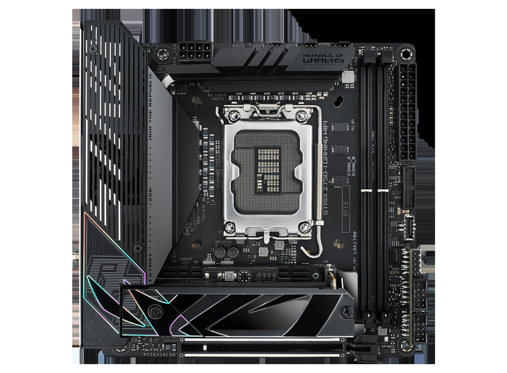 Motherboard ASUS ROG STRIX Z790-I GAMING WIFI s1700 Z790 2xDDR5 M.2 HDMI-Thunderbolt Wi-Fi BT