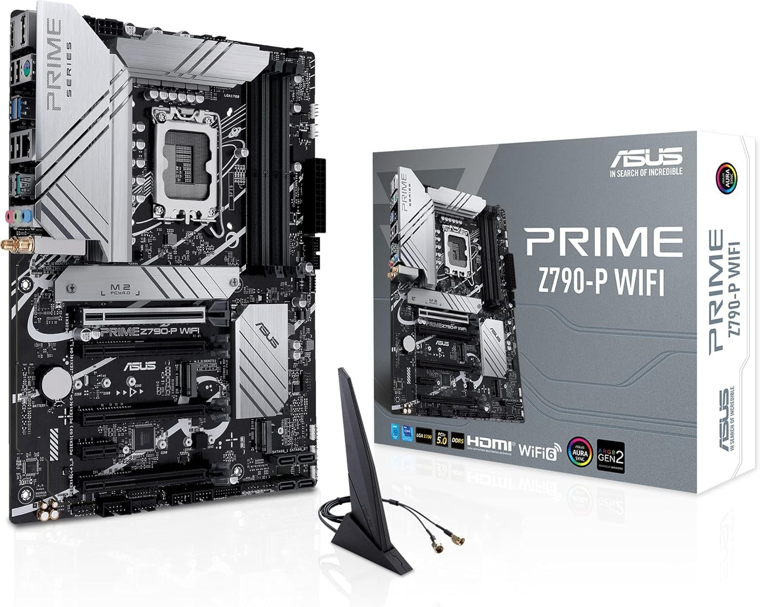 ASUS Motherboard PRIME Z790-A WIFI s1700 Z790 4xDDR5 M.2 HDMI DP Wi-Fi BT ATX