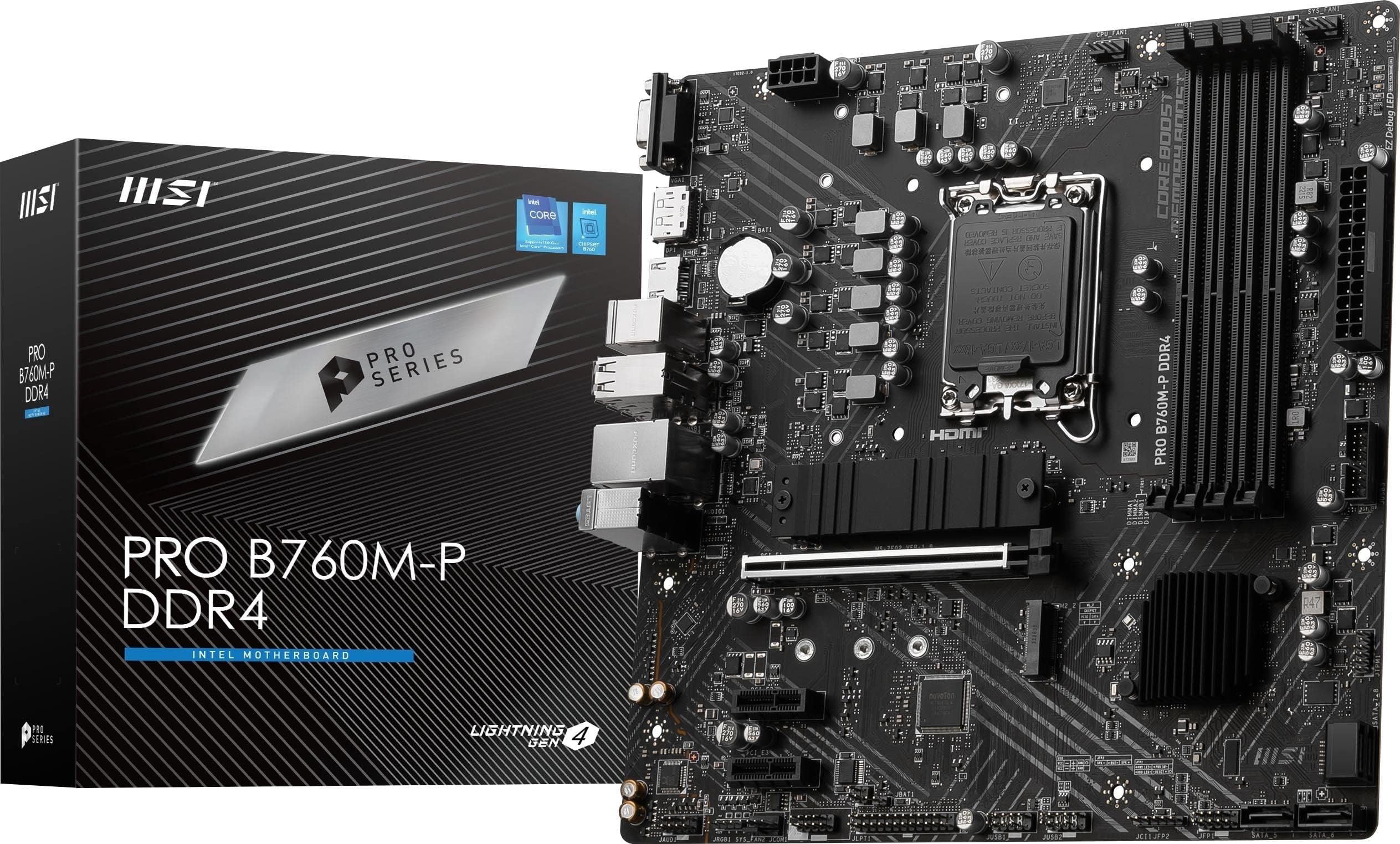 ASUS Motherboard PRIME B760M-A D4-CSM s1700 B760 4xDDR4 M.2 HDMI DP mATX CSM