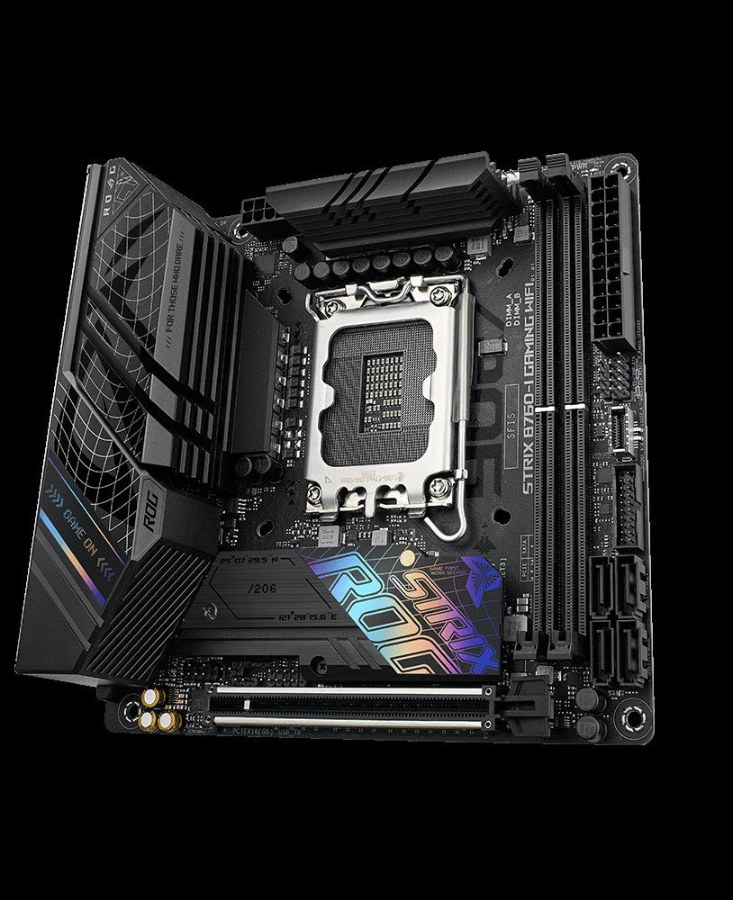 ASUS Motherboard ROG STRIX B760-I GAMING WIFI s1700 B760 2xDDR5 M.2 HDMI DP Wi-Fi BT mITX
