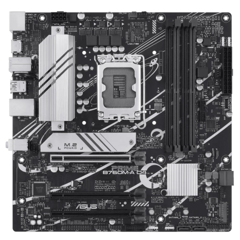ASUS Motherboard PRIME B760M-A-CSM s1700 B760 4xDDR5 M.2 HDMI DP mATX CSM