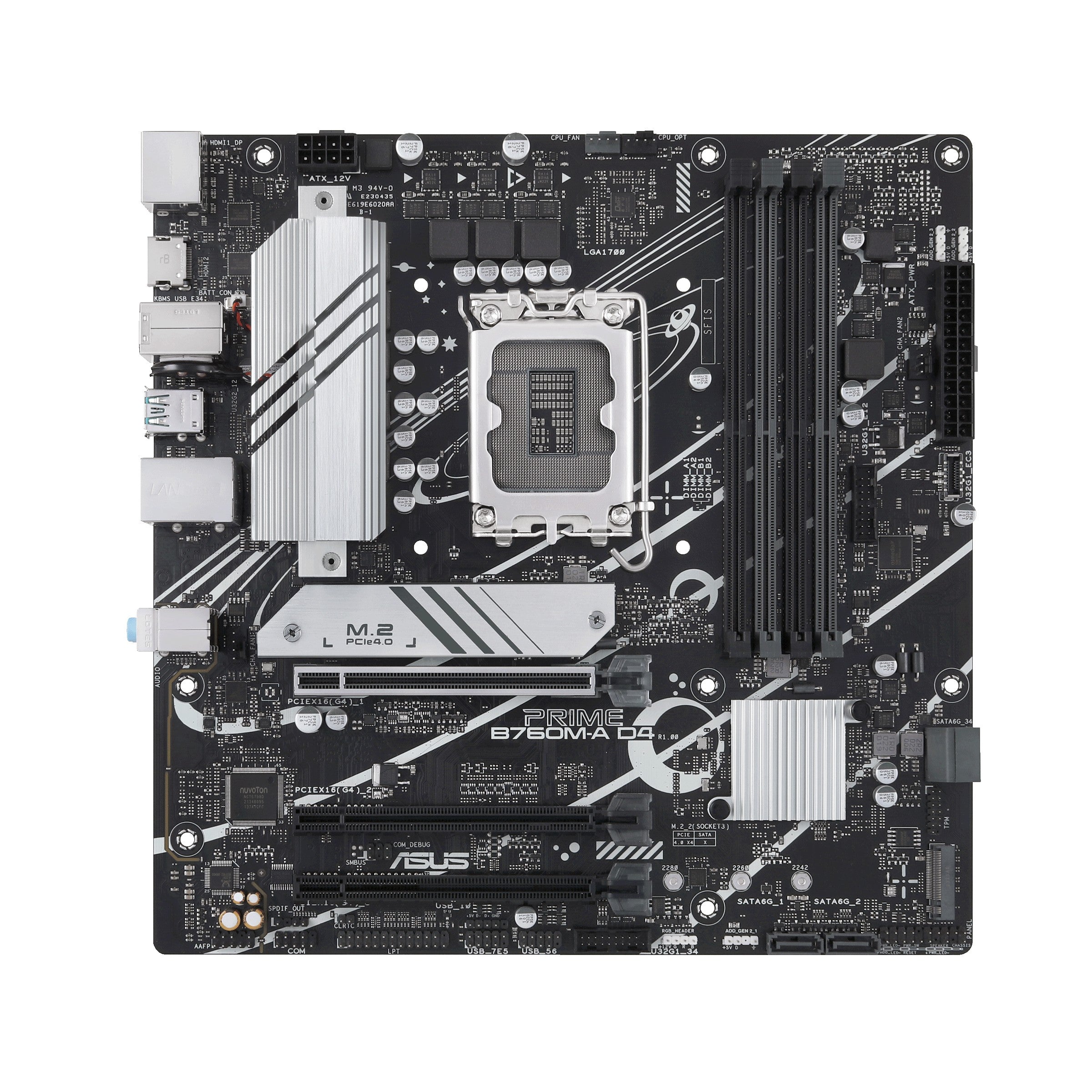 ASUS Motherboard PRIME B760M-A-CSM s1700 B760 4xDDR5 M.2 HDMI DP mATX CSM