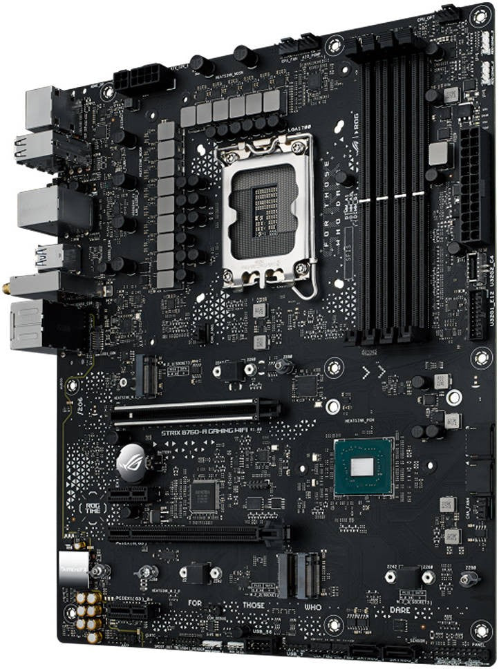 ASUS Motherboard ROG STRIX B760-A GAMING WIFI s1700 B760 4xDDR5 M.2 HDMI DP Wi-Fi BT ATX white