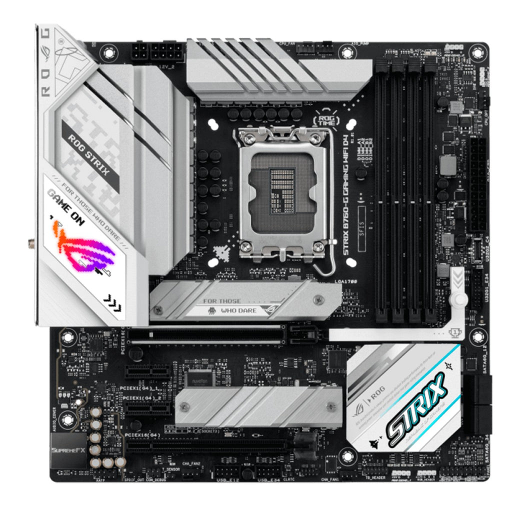 ASUS Motherboard ROG STRIX B760-G GAMING WIFI s1700 B760 4xDDR5 M.2 HDMI DP Wi-Fi BT mATX