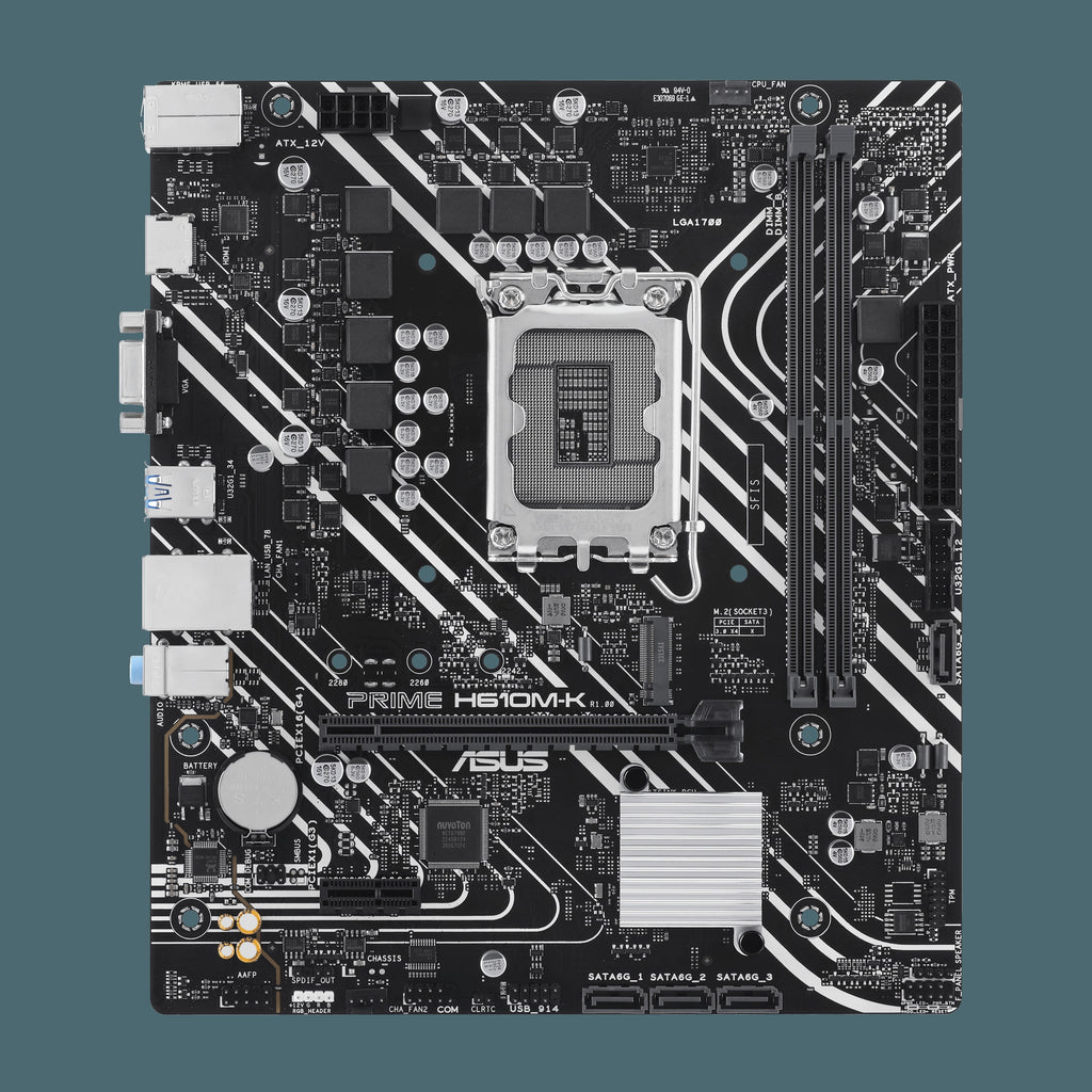 ASUS Motherboard PRIME H610M-K s1700 H610 2xDDR5 M.2 HDMI D-Sub mATX