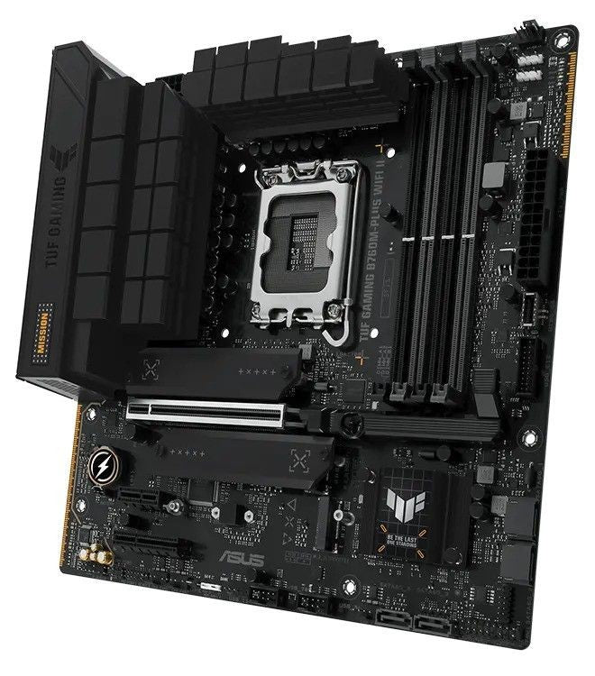 ASUS Motherboard TUF GAMING B760M-PLUS WIFI II s1700 B760 4xDDR5 M.2 HDMI DP Wi-Fi BT mATX