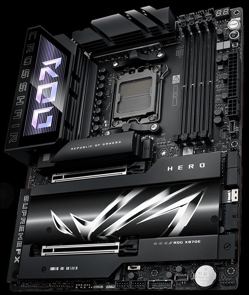 ASUS Motherboard ROG CROSSHAIR X870E HERO sAM5 X870E 4xDDR5 M.2 HDMI Wi-Fi BT ATX