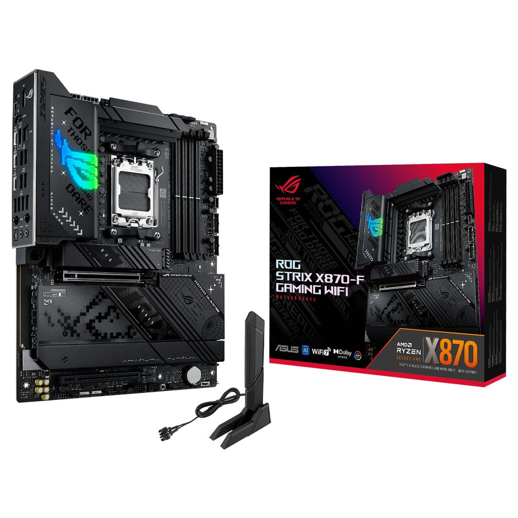 ASUS Motherboard ROG STRIX X870-F GAMING WIFI sAM5 X870 4xDDR5 M.2 HDMI DP WiFi BT ATX