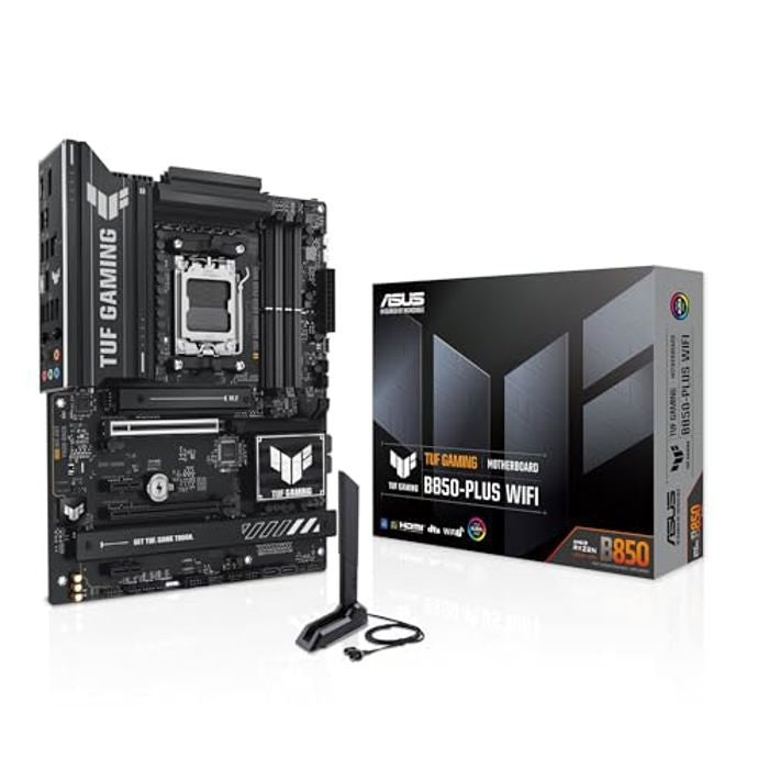 ASUS Motherboard TUF GAMING B850-PLUS WIFI sAM5 B850 4xDDR5 M.2 HDMI DP WiFi BT ATX