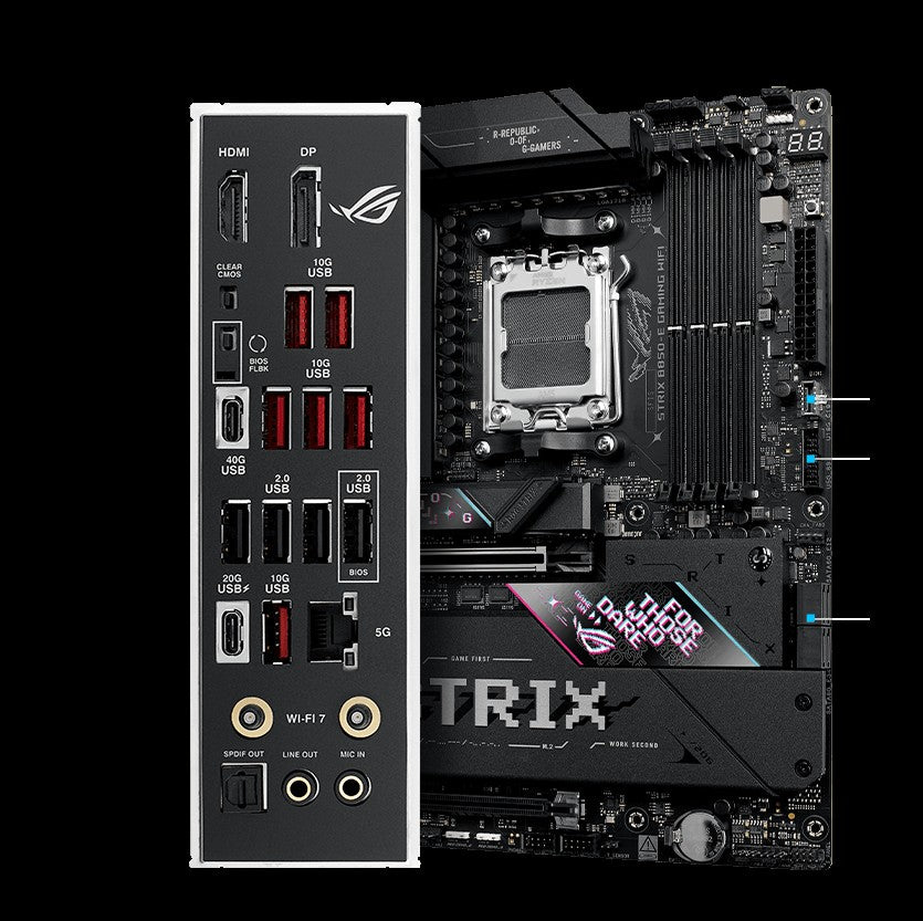 ASUS Motherboard ROG STRIX B850-A GAMING WIFI sAM5 B850 4xDDR5 M.2 HDMI DP WiFi BT ATX