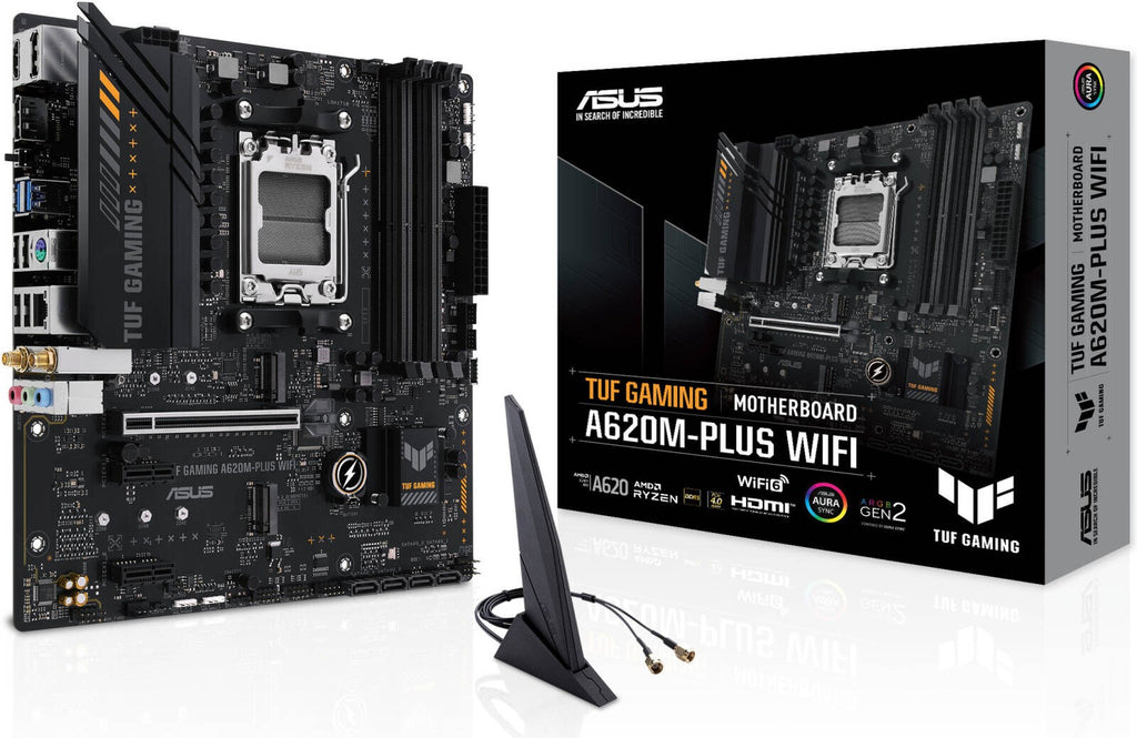 ASUS Motherboard A620M-F GAMING WIFI sAM5 A620 2xDDR5 HDMI Wi-Fi BT
