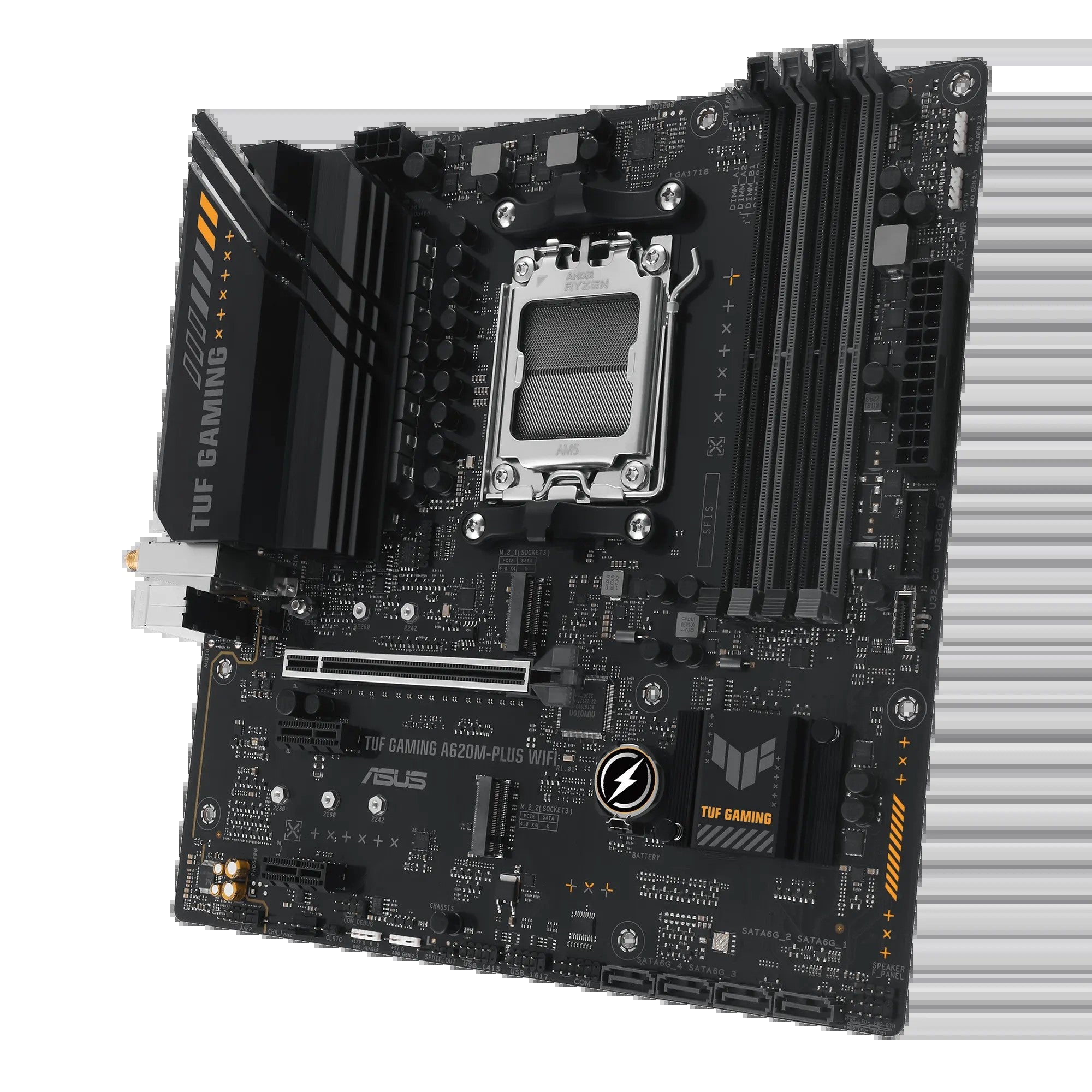 ASUS Motherboard A620M-F GAMING WIFI sAM5 A620 2xDDR5 HDMI Wi-Fi BT