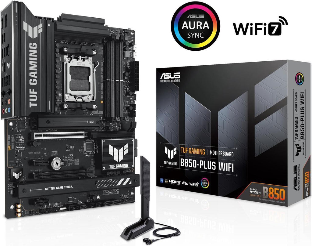 ASUS Motherboard TUF GAMING B850-E WIFI sAM5 B850 4xDDR5 M.2 HDMI DP WiFi BT ATX