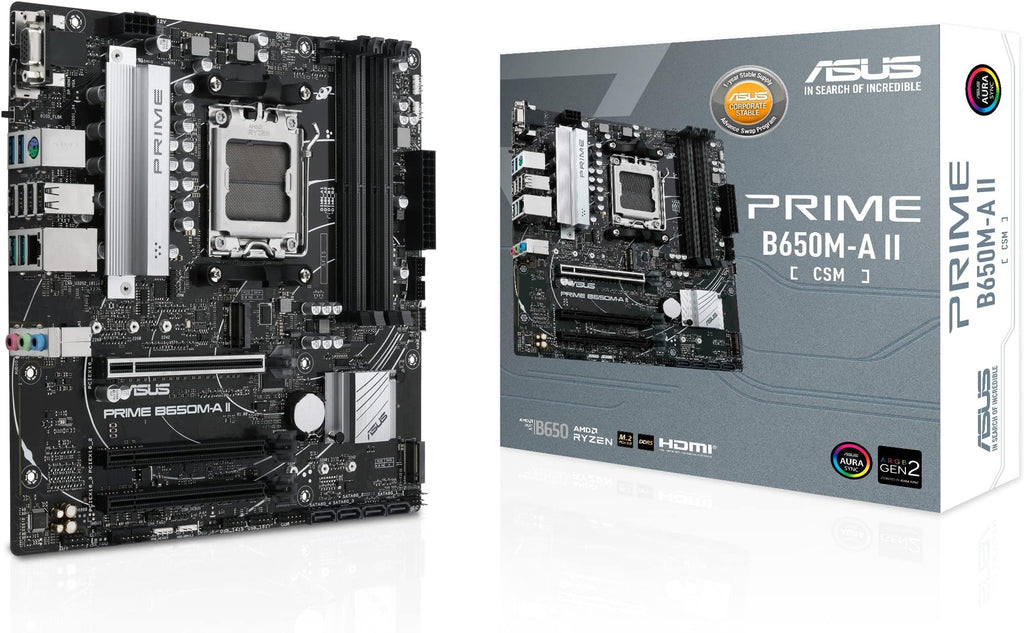 ASUS Motherboard PRIME B850M-A-CSM sAM5 B850 4xDDR5 M.2 HDMI DP mATX