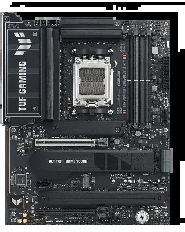 ASUS Motherboard TUF GAMING X870E-PLUS WIFI7 sAM5 X870E 4xDDR5 M.2 HDMI Wi-Fi BT ATX