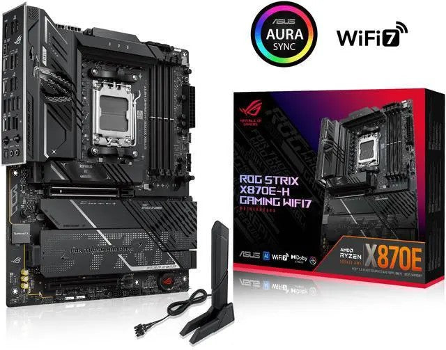 ASUS ROG STRIX X870E-H GAMING WIFI7 sAM5 X870 4xDDR5 M.2 HDMI USB Type-C Wi-Fi BT ATX