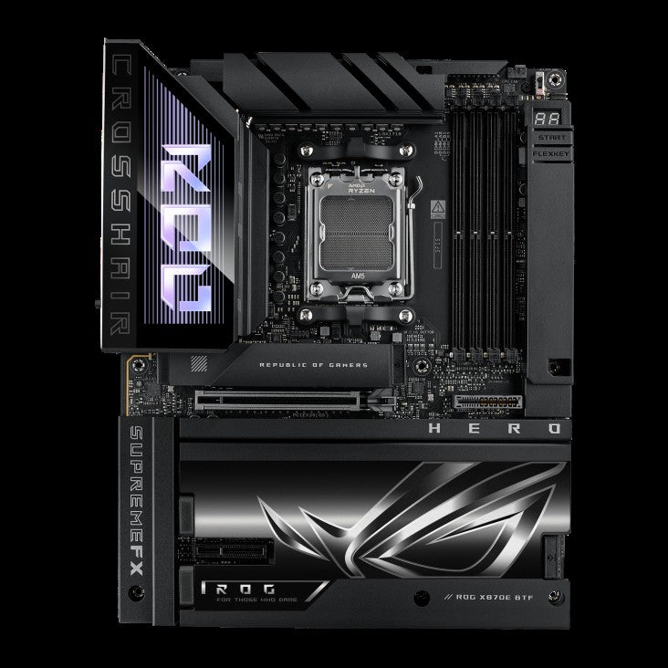 ASUS Motherboard ROG CROSSHAIR X870E HERO BTF sAM5 X870E 4xDDR5 M.2 HDMI Wi-Fi BT ATX