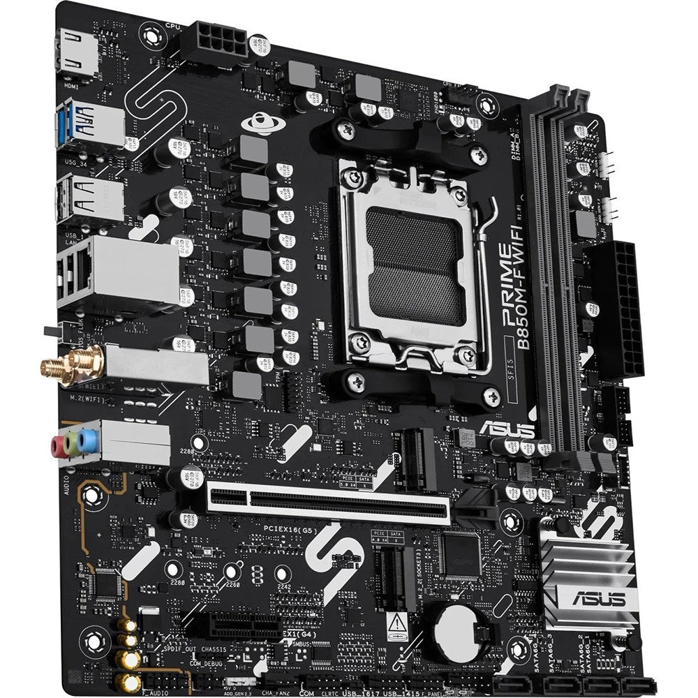 ASUS Motherboard PRIME B850M-F WIFI sAM5 B850 2xDDR5 M.2 HDMI Wi-Fi BT mATX