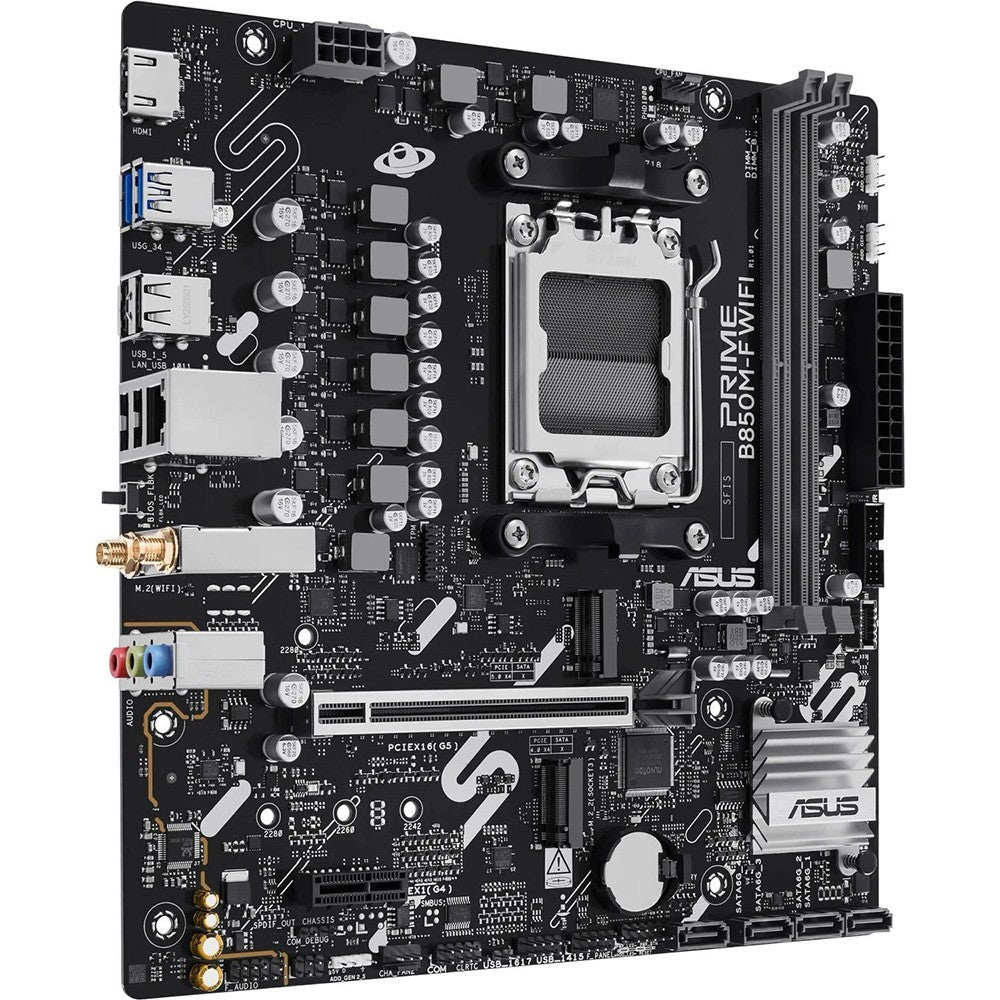 ASUS Motherboard PRIME B850M-F WIFI sAM5 B850 2xDDR5 M.2 HDMI Wi-Fi BT mATX