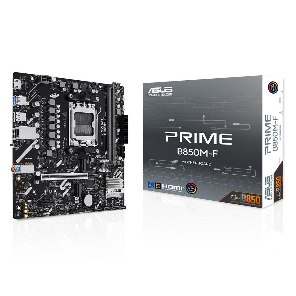 ASUS Motherboard PRIME B850M-F sAM5 B850 2xDDR5 M.2 HDMI Wi-Fi BT mATX
