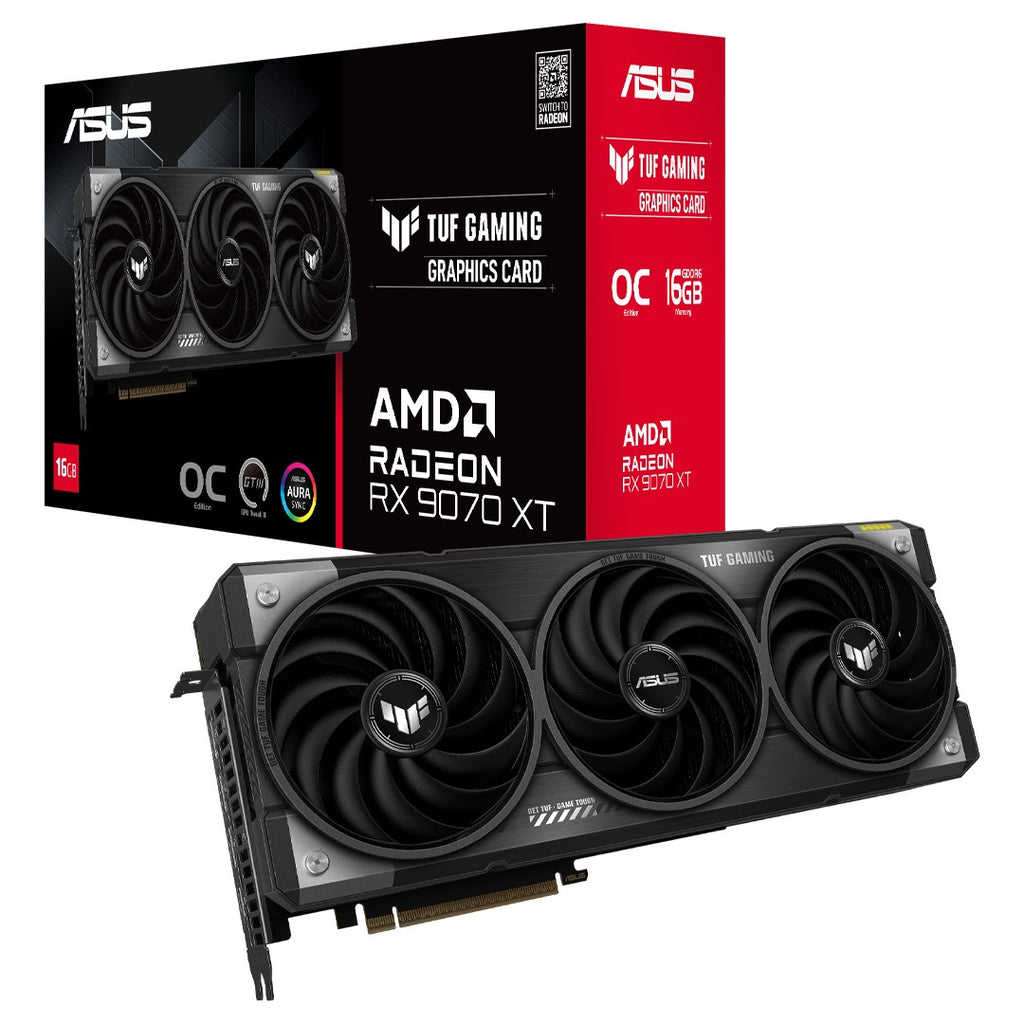 ASUS Graphic Card Radeon RX 9070 XT 16GB GDDR6 OC PRIME-RX9070XT-O16G-WHITE