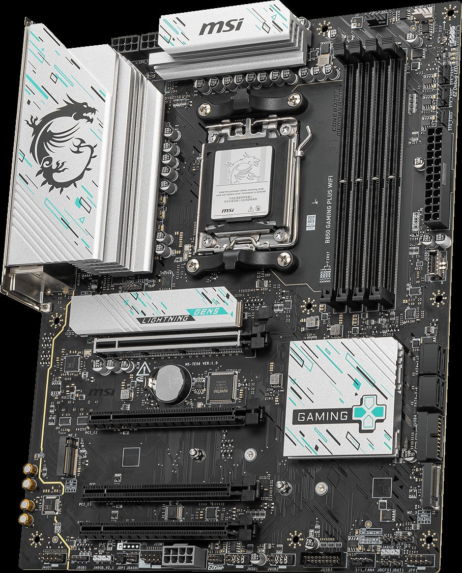 MSI Motherboard B850 GAMING PLUS WIFI sAM5 B850 4xDDR5 M.2 DP WiFi BT ATX