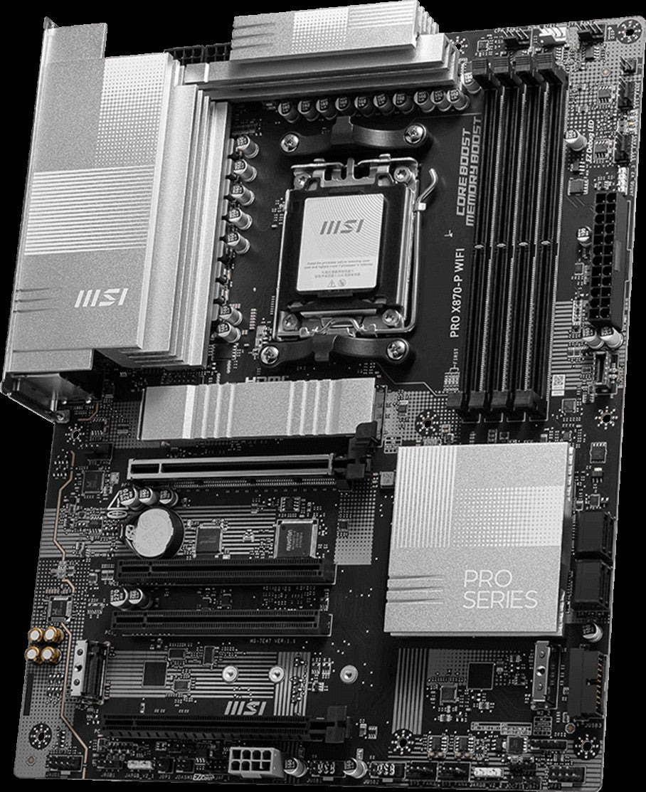 MSI Motherboard PRO B840M-P WIFI6E sAM5 B840 4xDDR5 M.2 HDMI WiFi BT mATX