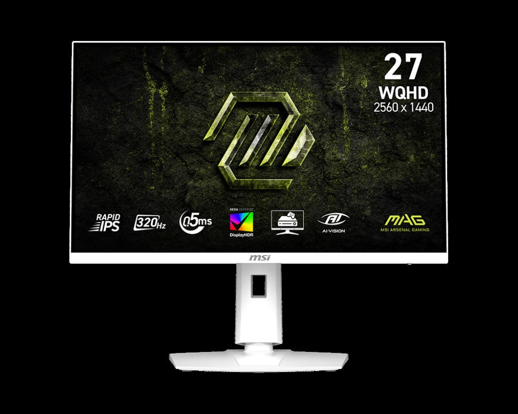 MSI MAG 274QF X24 / 27" (69 cm) / Flat / Rapid IPS /2560 x 1440 (WQHD) / HDR: 250 cd/m /sRGB 129% / 240Hz /178°- 178° / 0.5ms (GtG, Min.) /HDR Ready/