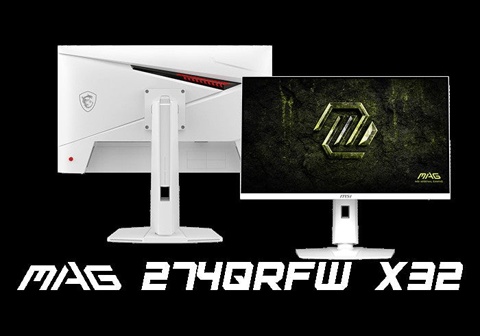 MSI MAG 274QRFW X32/ 27" (69 cm) / Flat / Rapid IPS /2560 x 1440 (WQHD) / HDR: 400 cd/m /sRGB 129% / 240Hz /178°- 178° / 0.5ms (GtG, Min.) /DisplayHDR