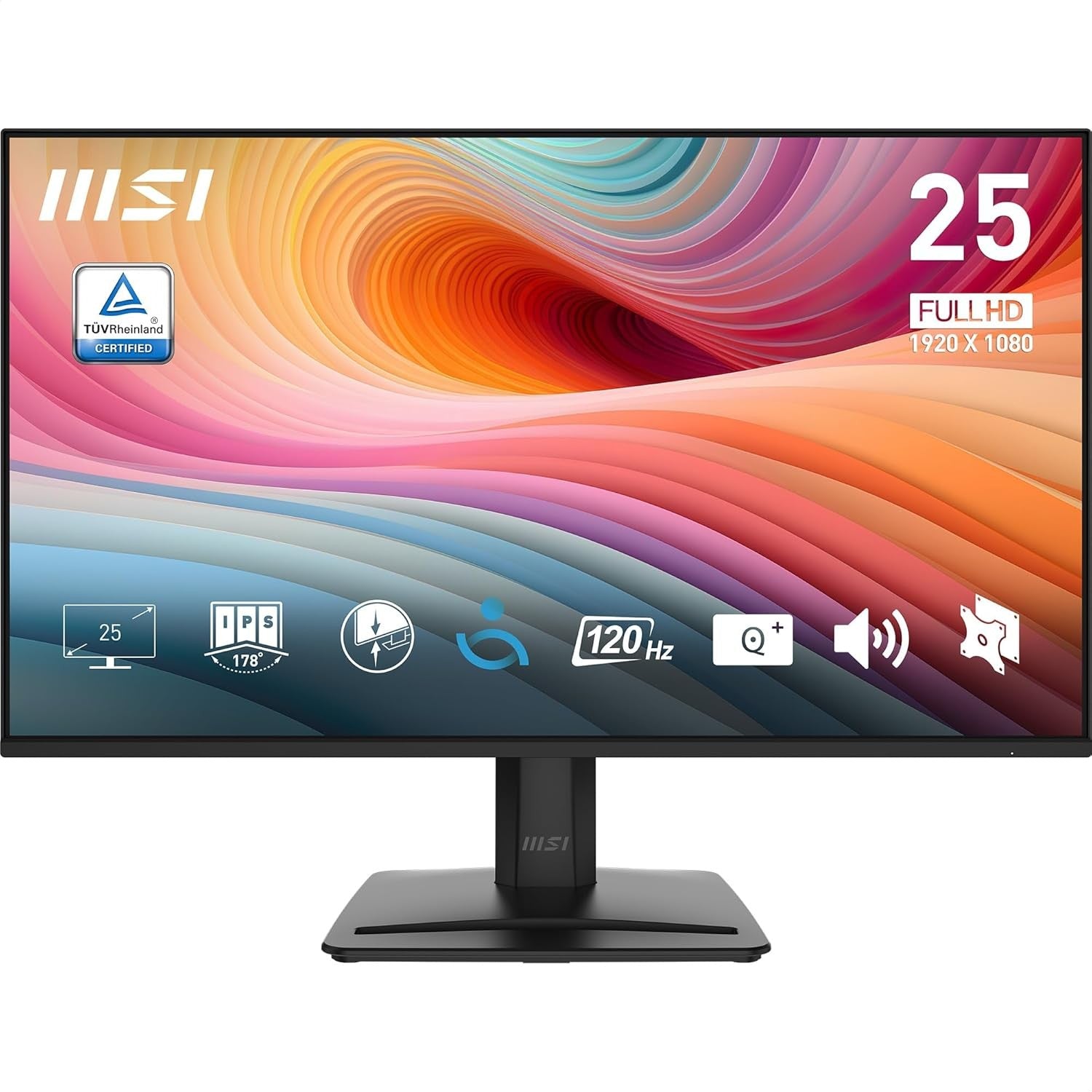 MSI Monitor 23.8" PRO MP242A-E2 D-Sub, HDMI, DP, MM, IPS, 120Hz, 1 ms, sRGB 115%, AdaptiveSync