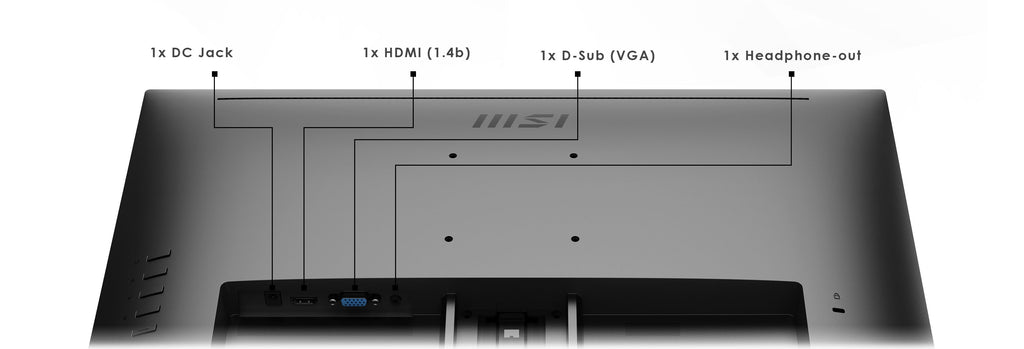 MSI Monitor 23.8" PRO MP242A-E2 D-Sub, HDMI, DP, MM, IPS, 120Hz, 1 ms, sRGB 115%, AdaptiveSync