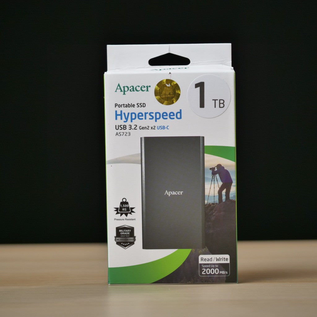 Portable SSD Apacer 1TB USB 3.2 Gen 2x2 Type-C AS723
