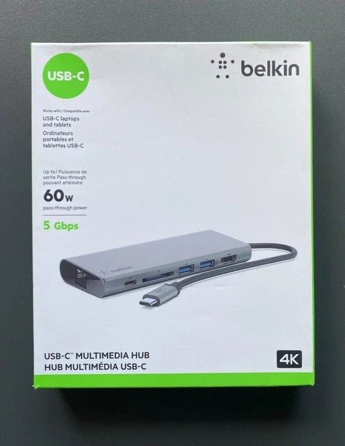 Belkin Hub USB-C - Ethernet/HDMI/VGA/USB-A