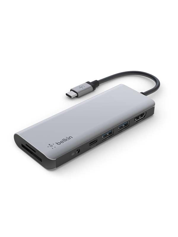 Belkin Hub USB-C 7in1 Ethernet/HDMI/VGA/2хUSB-A/USB-C/SD/microSD/jack3.5